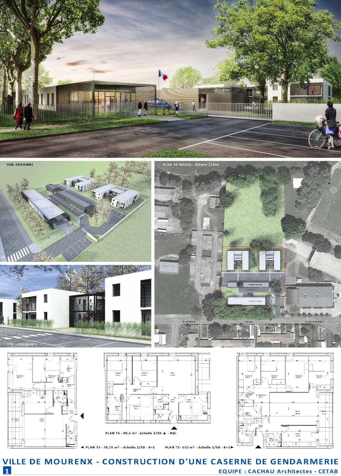 Construction de la caserne de gendarmerie de Mourenx — vue 5